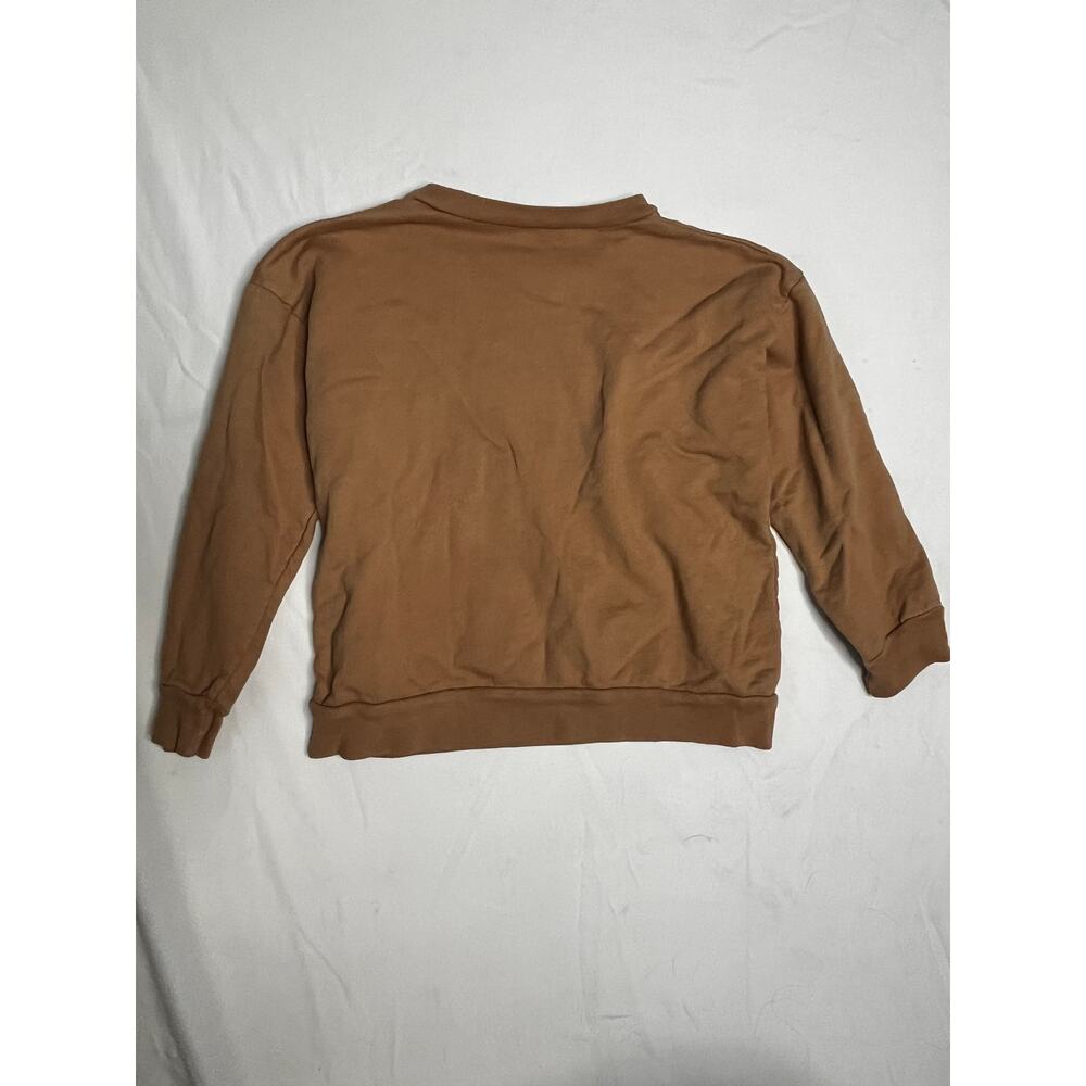 BUBS Brown Terry Cloth Graphic Sweatshirt 100% Cotton Kids Size 6Y - Picture 4 of 4